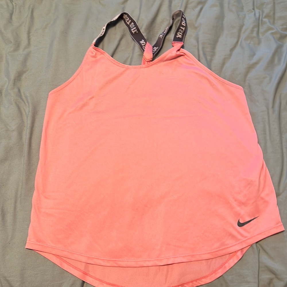 Medium dri fit pink Nike workout tank